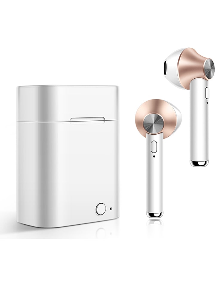 SmartCase Bluetooth-In-Ear-Kopfhörer in Silber/ Roségold - onesize