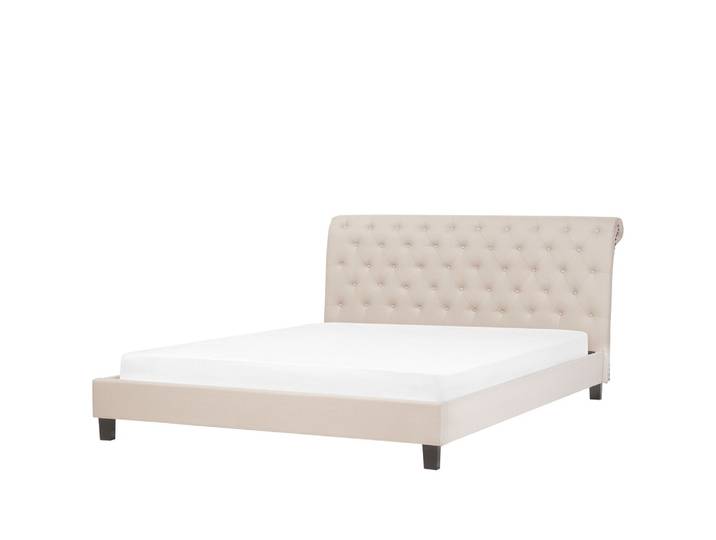 POLSTERBETT mit Lattenrost 180x200 cm Beige Reims