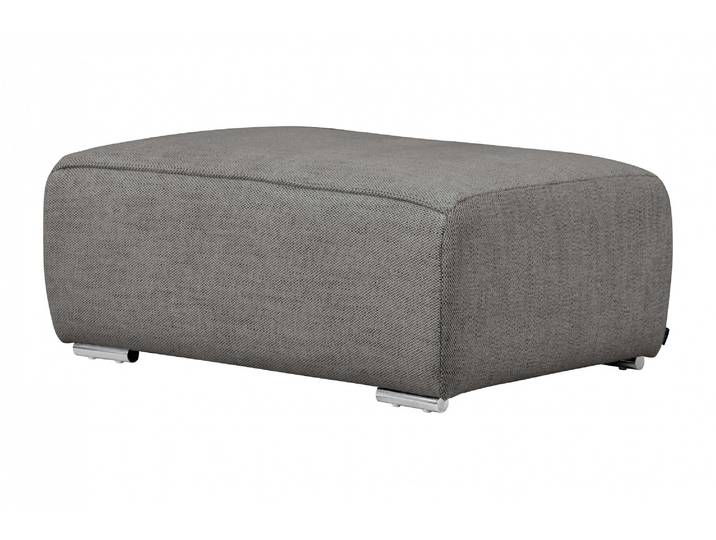 Hocker, 100x68x45 cm, Polyester, Grau, Wellenfederung, Modern, Inosign