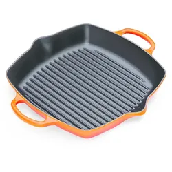Le Creuset Grillpfanne quadratisch Signature 30 cm ofenrot