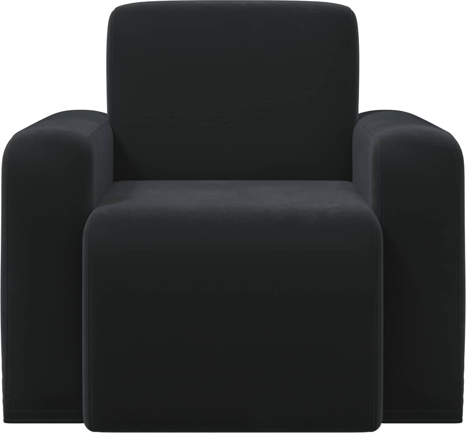 vidaXL Fauteuil Noir Velours