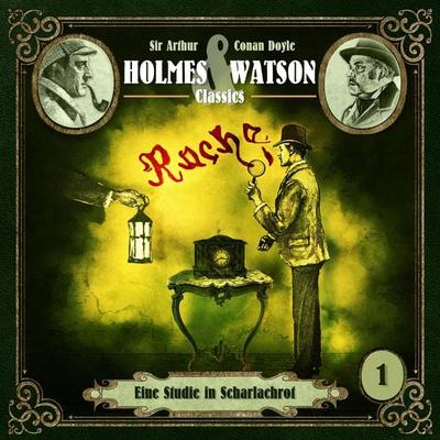 Classics: Eine Studie in Scharlachrot - Arthur Conan Doyle,Marcus Meisenberg, Audio, 4260434321997