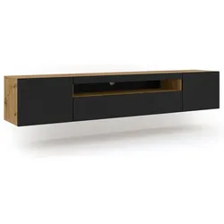TV-MÖBEL Aurus Holz und Schwarz