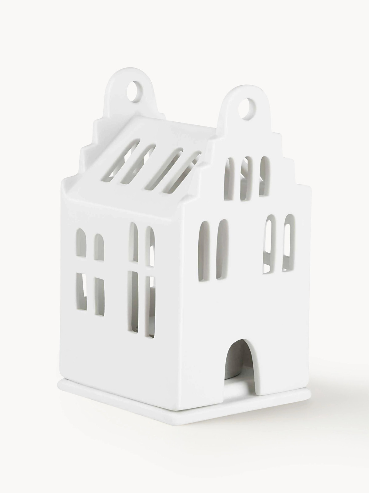 Porseleinen lichthuis Living voor tealights, Hoogte: 11 cm