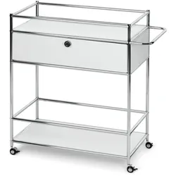 Tchibo - Barwagen Metall »Cn3« mit Schublade - 76,9x40x93cm - chrom -