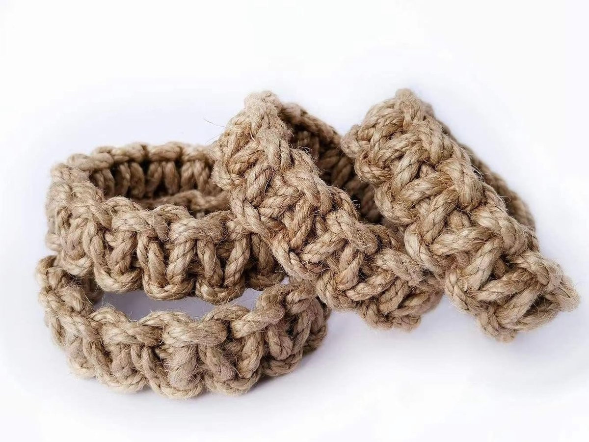 Elzusha Set van 4 Gevlochten Gordijn Ties