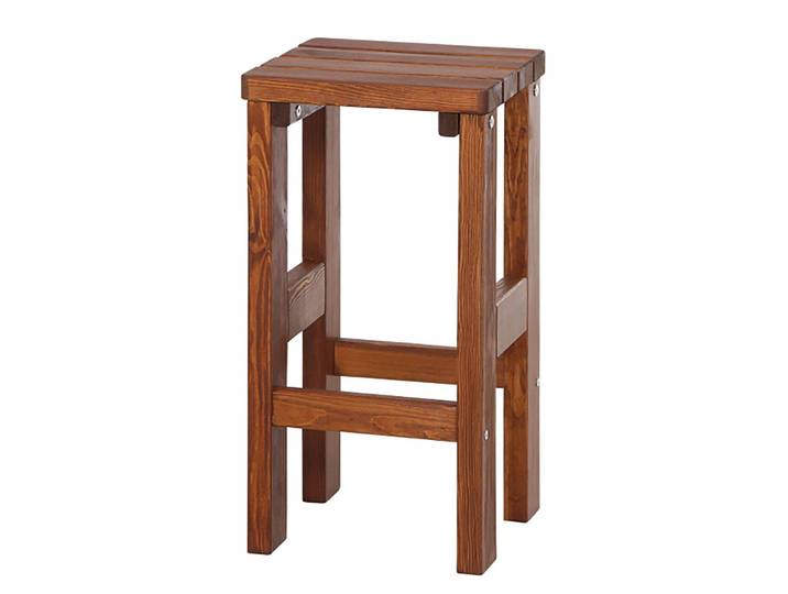 Barhocker Tessin Kiefer, lasiert Braun 39 x 76 x 39cm