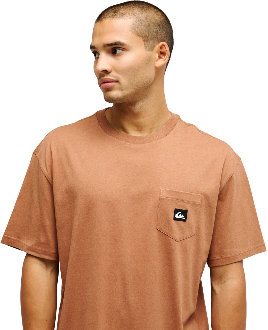 T-Shirt QUIKSILVER "Salt Water Pocket", Herren, Gr. S, braun (rawhide), Obermaterial: 100% Baumwolle., Shirts T-Shirt rawhide S
