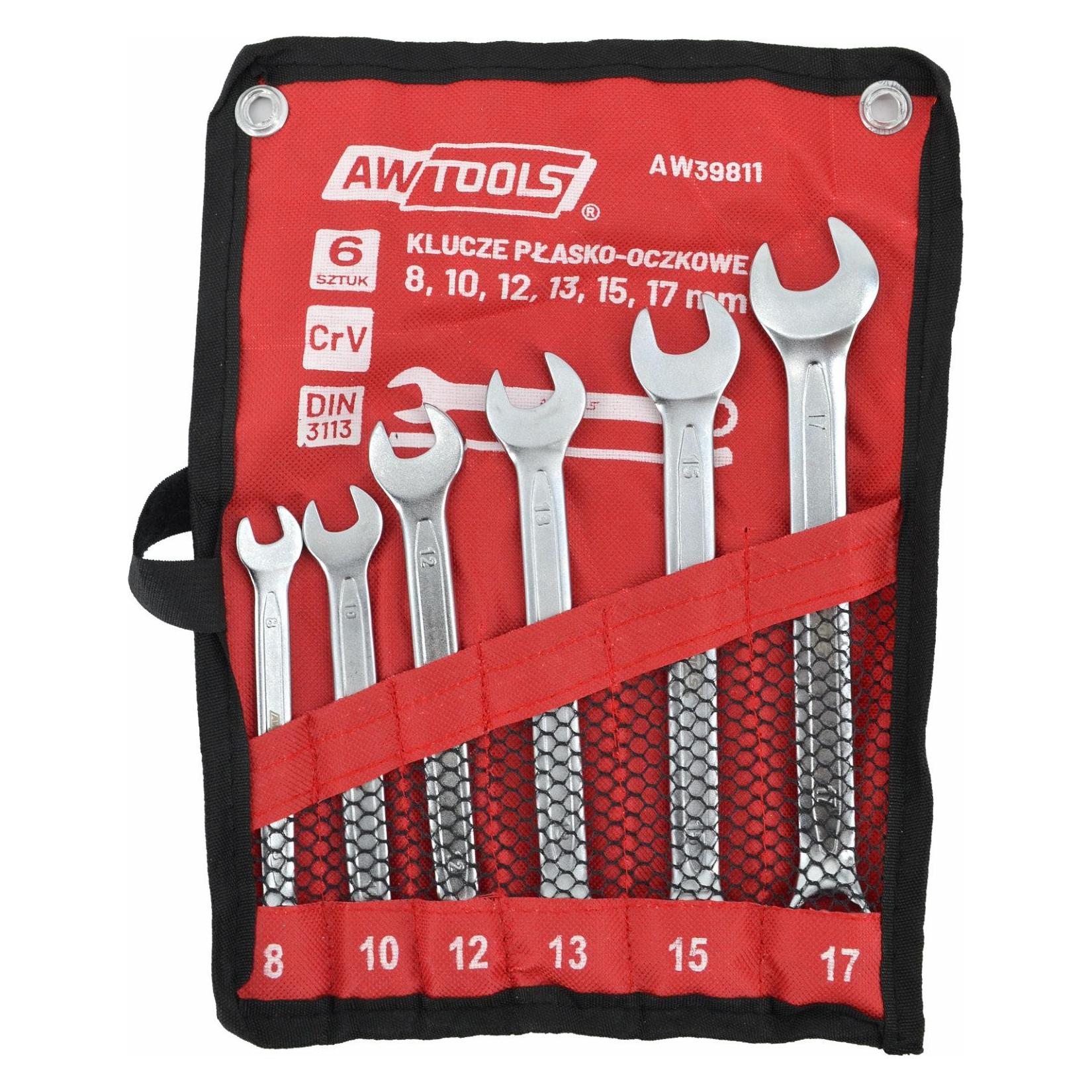 Awtools Und im Schlüssets mit Flachzeiten 6pcs/8mm-17 mm (17 mm, 8 mm) (40097300)