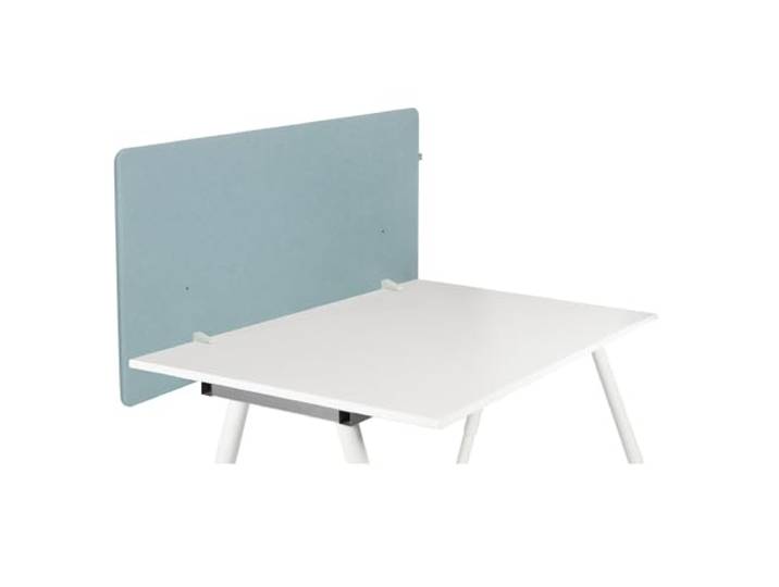 hjh OFFICE Akustik Tischtrennwand 62x120 cm FLEXMIUT D1 Schreibtisch Sichtschutz, Schalldämmender Schreibtischteiler, Blau