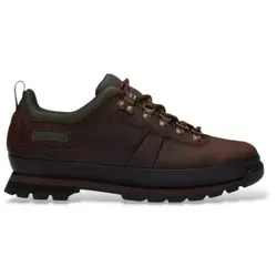 Timberland für Herren. TB0A443ZW011 Dunkelbraune Euro Hiker Niedrigschaft-Stiefel (45), Leder, Wohnung, Schnürsenkel, Lässig, Draußen