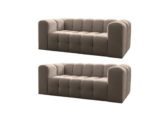 Friderik-EU 2-Sitzer Baloo Sofa 2x2-Sitzer Set 200 cm – HR-Schaum, modernes Design & Komfort – Stoff Tiffany