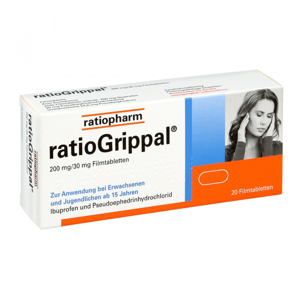 ratiopharm GmbH Ratiogrippal 200 mg/30 mg Filmtabletten 10394081