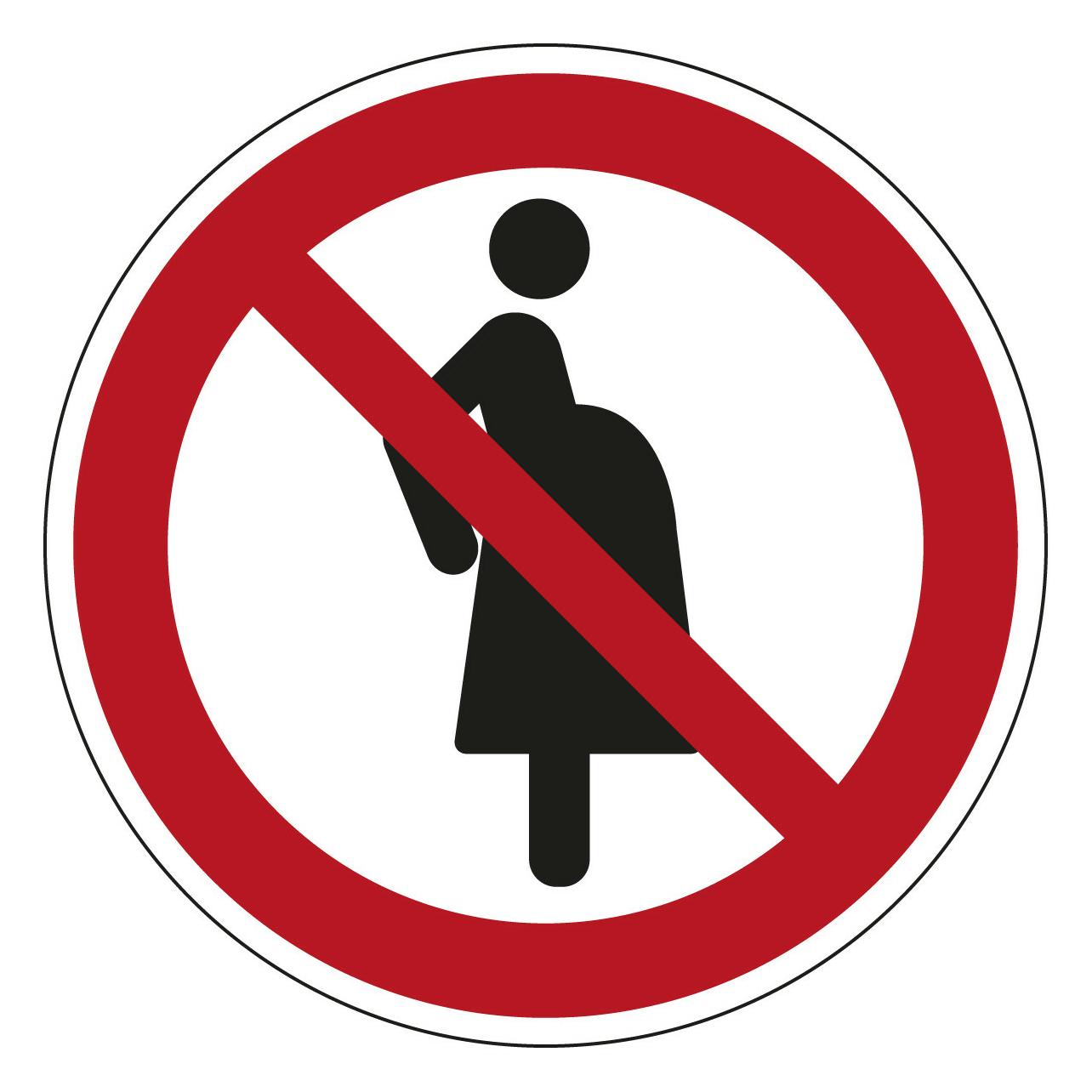 Brady ISO-Sicherheitsschild - Nicht für Schwangere (P/P042/NT/PE-DIA100-1)