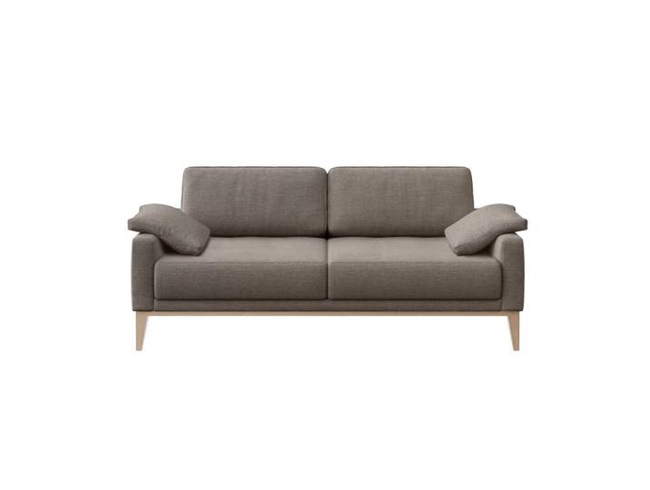 Canapé 2 places en polyester brun