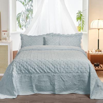 Home Soft Things FauxFur Quilted Tatami 4-piece Bedspread Set