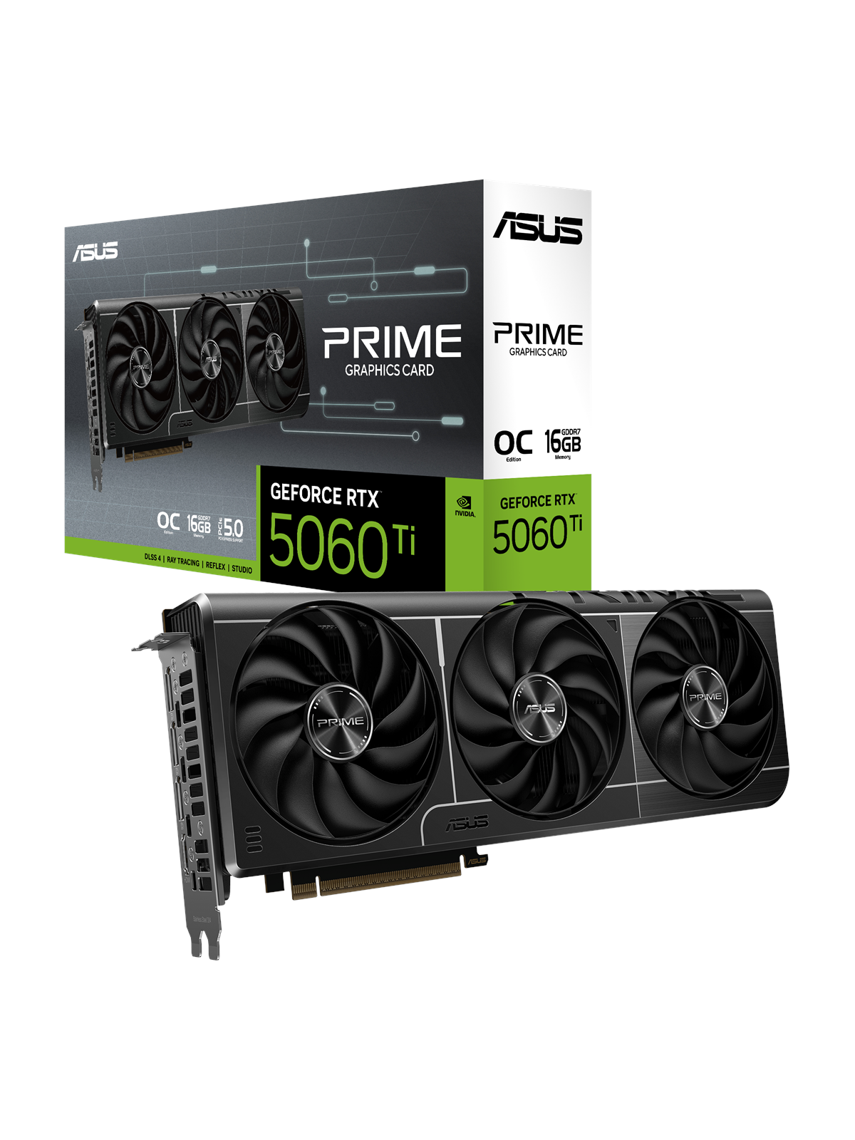 ASUS GeForce RTX 5060 Ti Prime OC - 16GB GDDR7 RAM - Grafikkarte