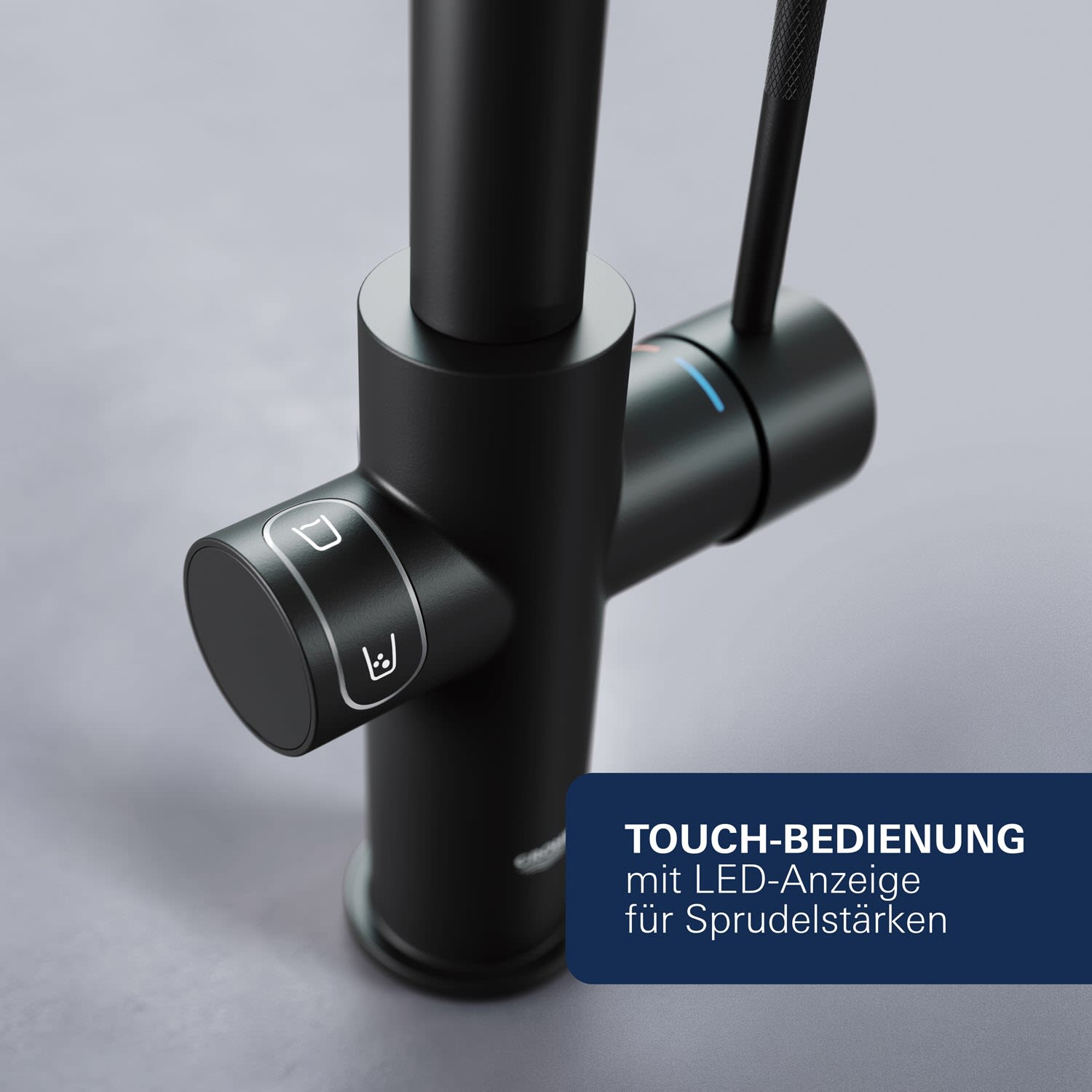 Grohe Blue Professional C-Auslauf Set, Küchenarmaturen, 31323KS2, velvet black