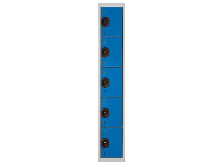 Vestiaire Team Color 5 casiers - L.30 cm - Bleu