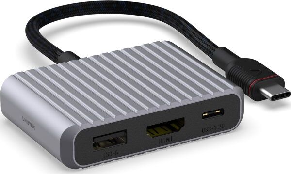 Unisynk 3-I-1 Universal Usb-C Hub, Grå