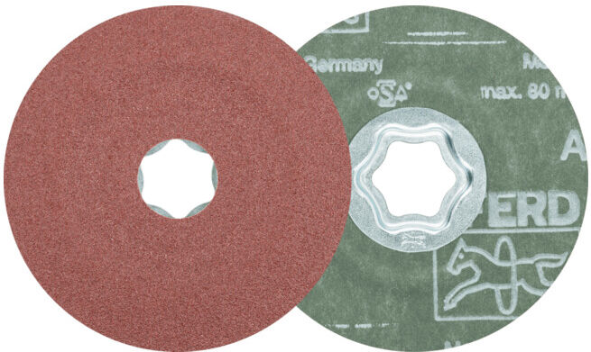 PFERD COMBICLICK Disque fibre corindon D 100 mm A80 pour applications universelles (64189004)