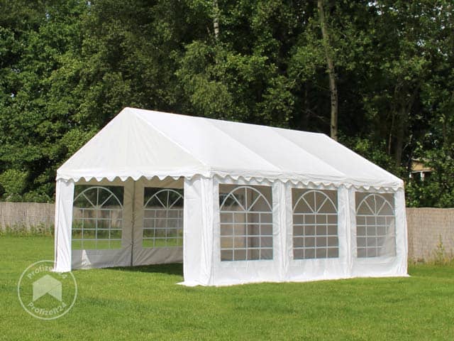 TOOLPORT 3x6m Partyzelt, PVC-Plane, dunkelgrün - (6146)