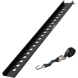 Baumarktplus TRUTZHOLM 1x Auffahrschiene 194 cm Traglast 200 kg Alu Auffahrrampe Verladerampe Rampe schwarz
