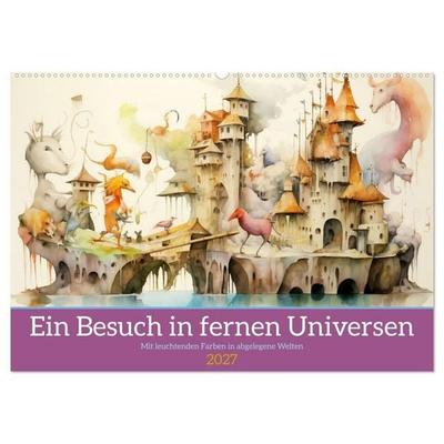 Ein Besuch in fernen Universen (Wandkalender 2027 DIN A2 quer), CALVENDO Monatskalender