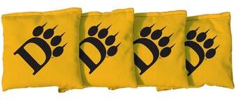 Skip's Garage Ohio Dominican Panthers Yellow Cornhole Bags