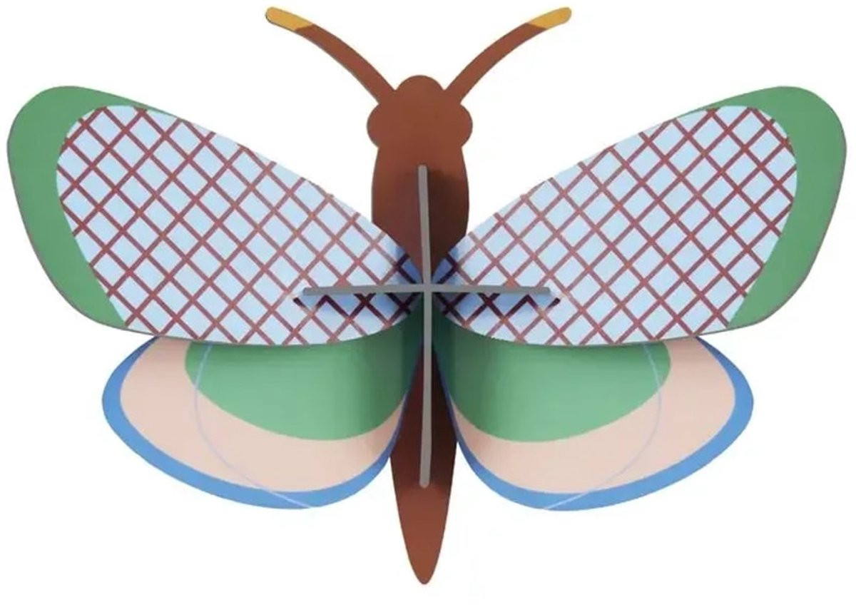 Studio ROOF Ornament Insecten - Raster Vlinder Wanddecoratie
