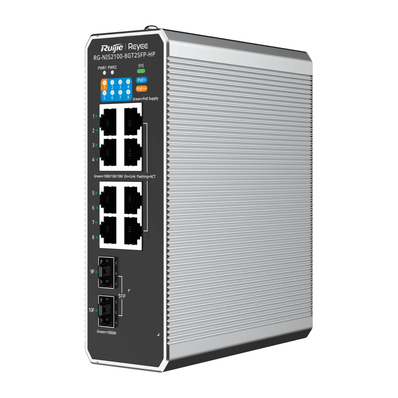Reyee RG-NIS2100-8GT2SFP-HP Industrial switch