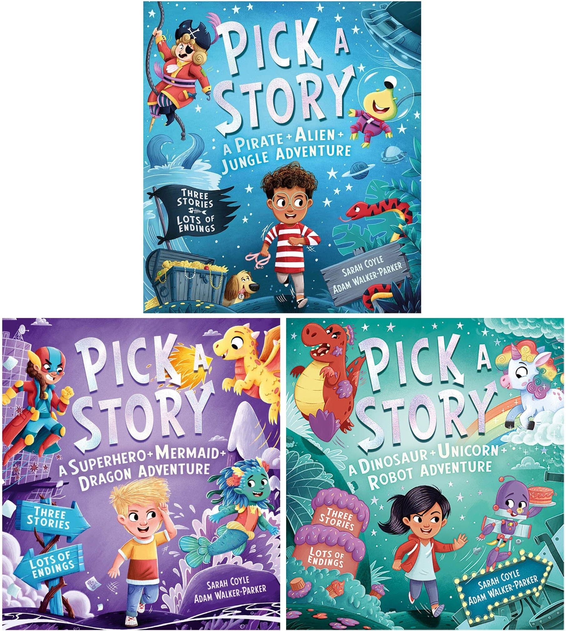 Pick a Story Series By Sarah Coyle 3 Books Collection Set - Ages 3-6 - Paperback HarperCollins Publishers