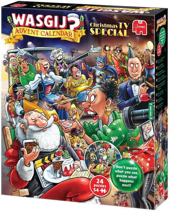 Dujardin Puzzle 24 x 54 pcs Wasgij Calendrier de l'Avent 2026 : Christmas TV Special - Jumbo