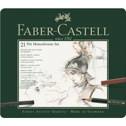 Faber Castell Monochrome Pitt 21er Set
