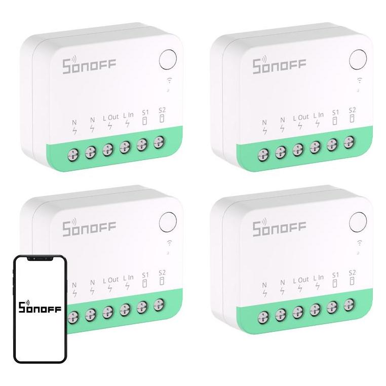 Sonoff MINIR4M (Extreme) Matter Switch 4er-Pack (MINIR4M 4PACK)