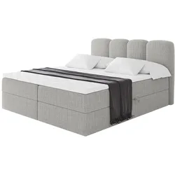 BOXBETT mit Matratze H3 - NINA - 180x200 cm - Hellgrau