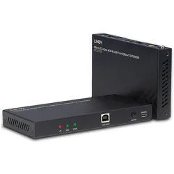 Lindy HDMI HDBaseT, KVM Extender, KVM Switch, Schwarz