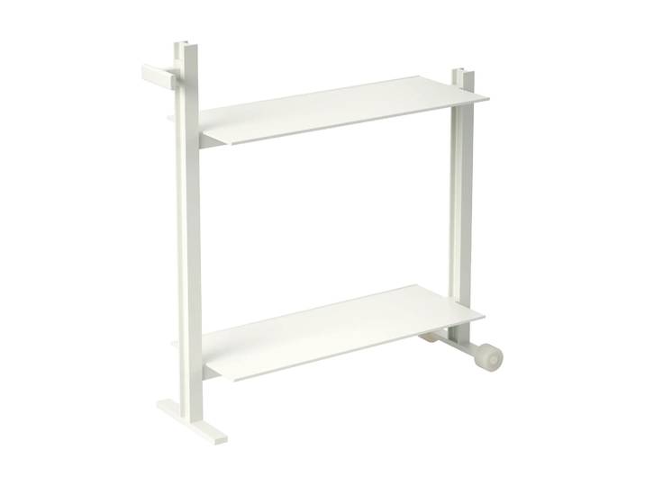 Museum Museum Trolley Servierwagen Weiß, 74,5x77,5x24 cm