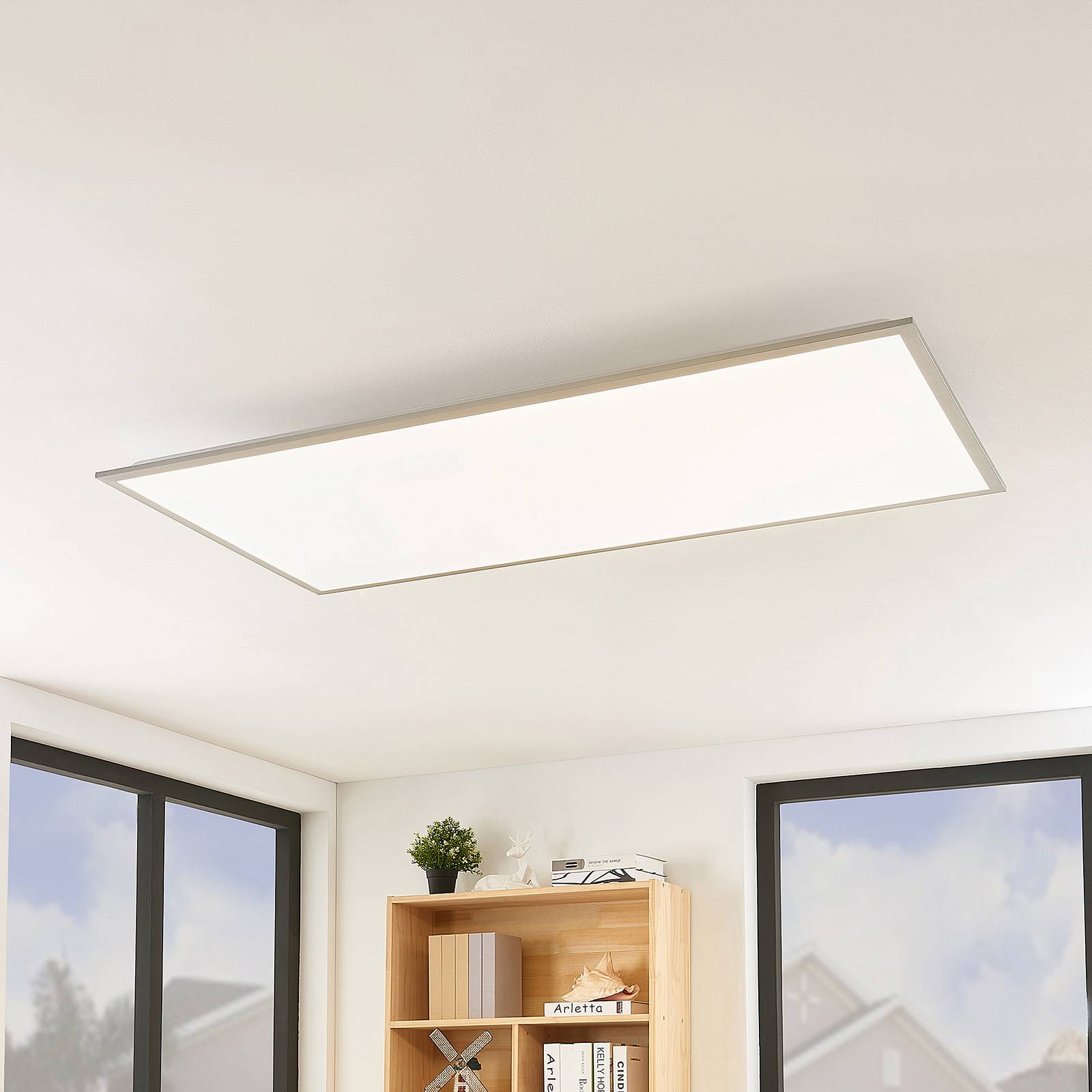 LED Panel Stenley Lindby, dimmbar, weiß / opal, für Küche, Kunststoff, Modern, LED Panel