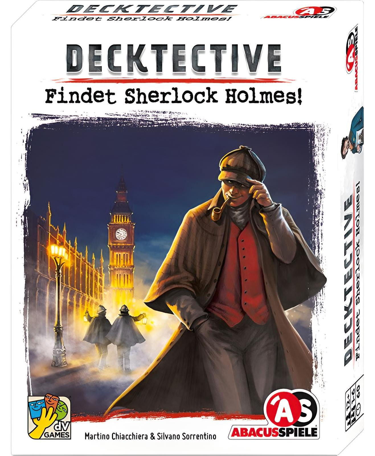 Decktective: Een Sherlock Holmes detectivespel voor 1-6 spelers van Abacusspiele