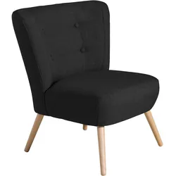 SESSEL Kassi Bezug Flachgewebe Buche natur / schwarz