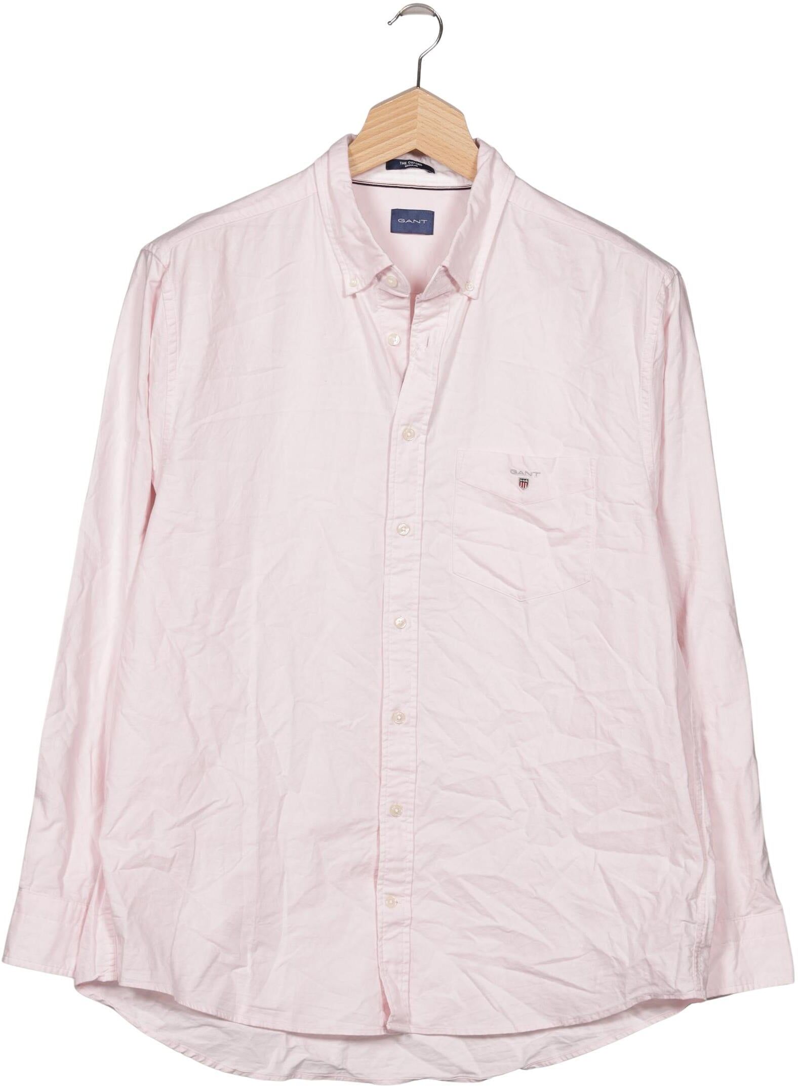 Gant Herren Hemd, Pink, Gr. 47, Baumwolle - Second Hand