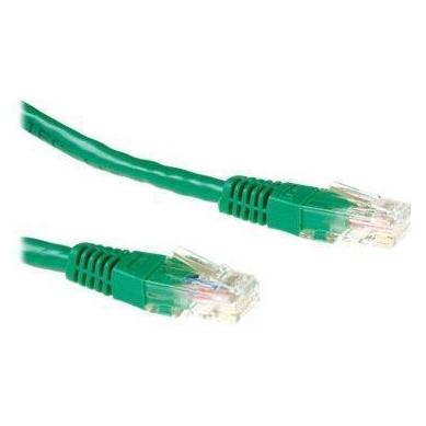 ACT Green 15 meter U/UTP CAT6A patch cable snagless with RJ45 connectors (U/UTP, CAT6a, 15 m) (IB2715)
