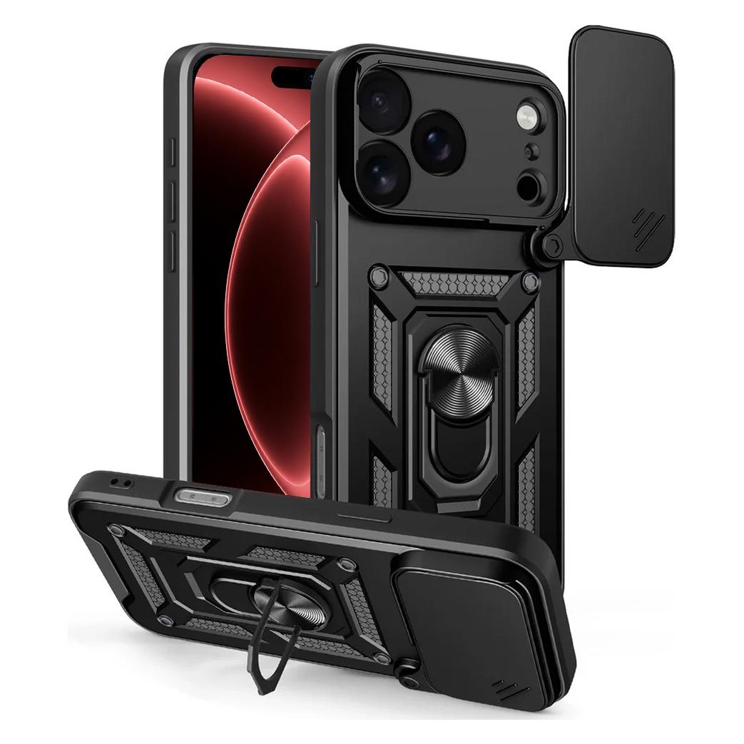 Techsuit - CamShield Series - iPhone 18 Pro / iPhone 17 Pro - Black (Apple iPhone 17 Pro, Apple iPhone 18 Pro) (72060089)