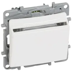 Legrand 664793 Hotel-Card-Schalter, Schließerkontakt 8 A max., Kartenbreite 54 mm, Ultraweiß