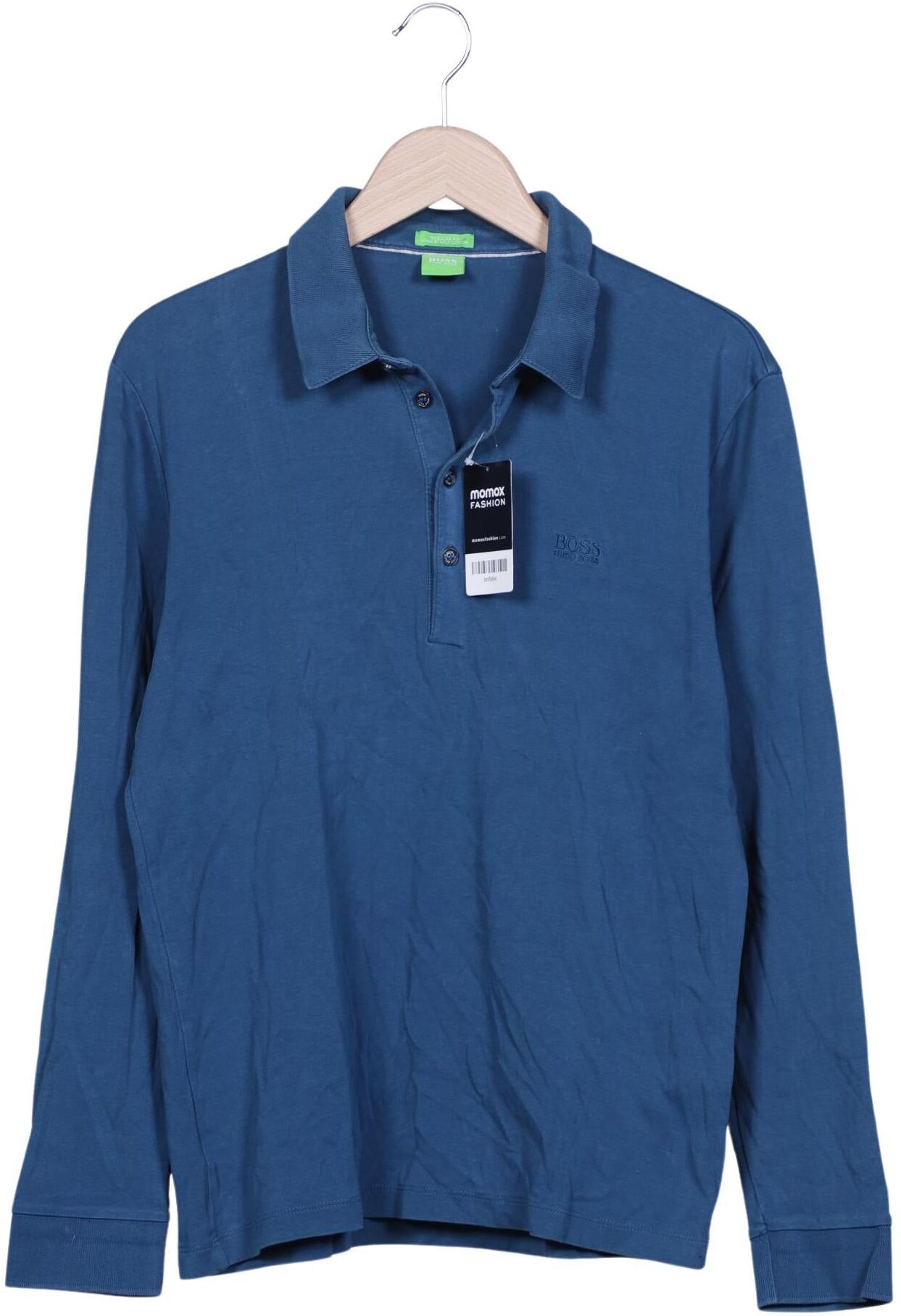 Boss Green Herren Poloshirt, Blau, Gr. L, Baumwolle - Second Hand