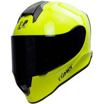 Motorradhelm RÖMER "Kids" Gr. M, gelb (neongelb), Helme, M Kopfumfang: 49cm - 50cm