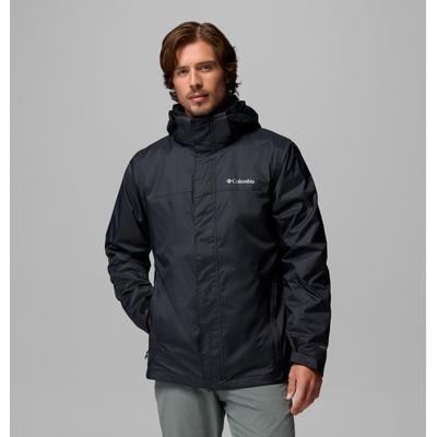 3-in-1-Funktionsjacke COLUMBIA "Watertight Interchange Jacket", Herren, Gr. M (48), schwarz, Obermaterial: 100% Nylon. Futter: 100% Nylon, Po-bedeckend, Jacken, mit Reißverschluss, wärmeisolierend, wasserabweisend, windabweisend