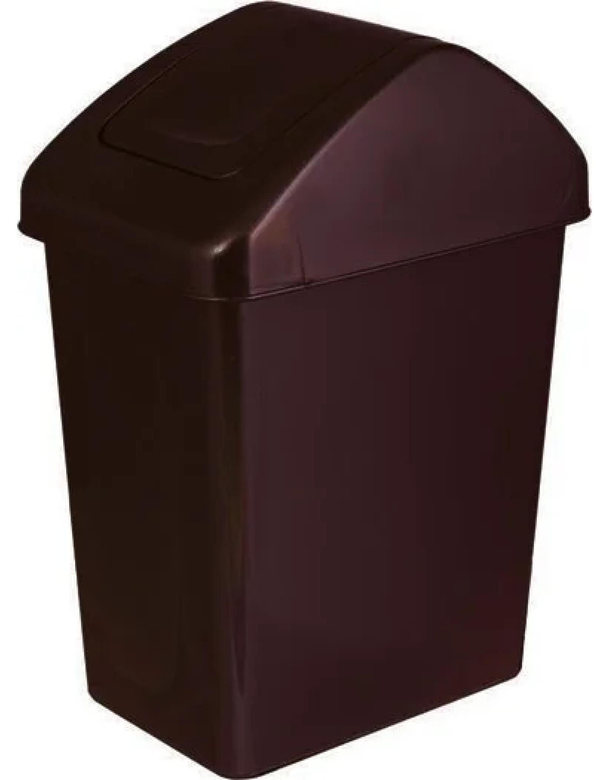 Branq Afvalbak met scharnierend deksel, 25 liter, bruin
