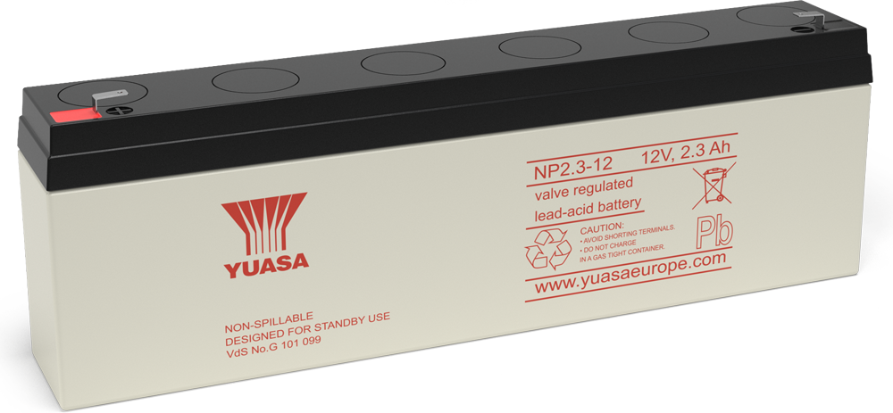 Yuasa NP2.3-12 VRLA Sealed Lead Acid Battery   1 Pack